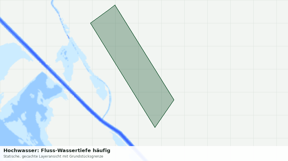 Statische Kartenansicht: Hochwasser: Fluss-Wassertiefe häufig