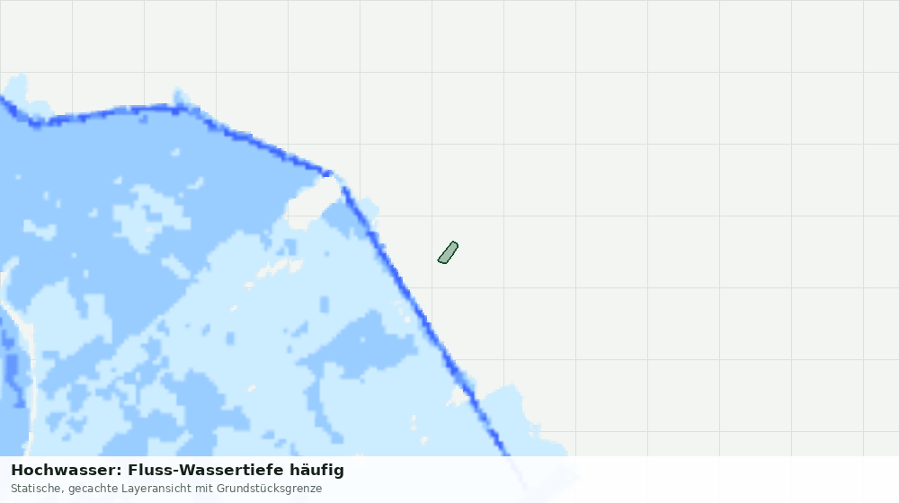 Statische Kartenansicht: Hochwasser: Fluss-Wassertiefe häufig