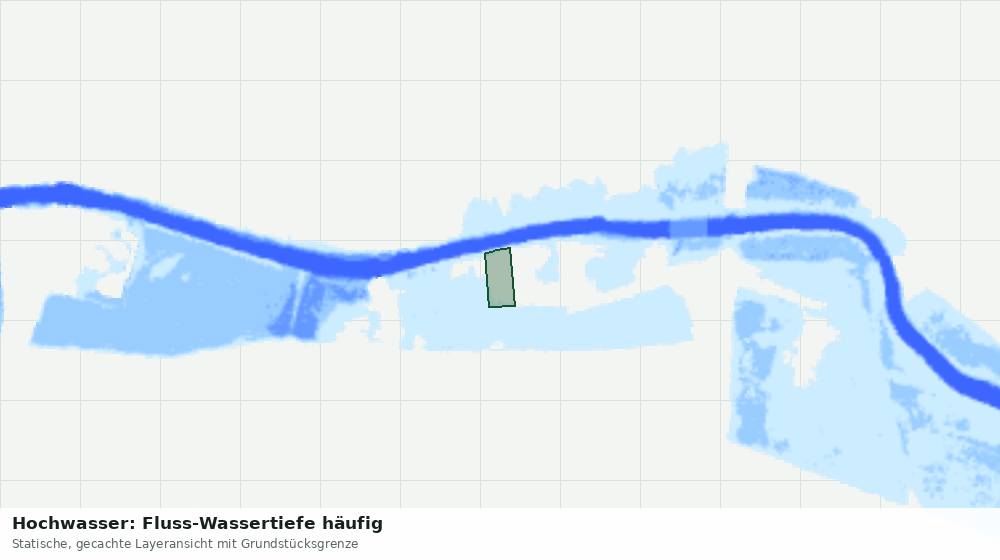 Statische Kartenansicht: Hochwasser: Fluss-Wassertiefe häufig