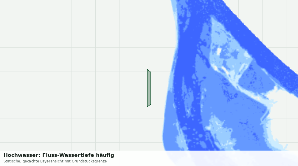 Statische Kartenansicht: Hochwasser: Fluss-Wassertiefe häufig