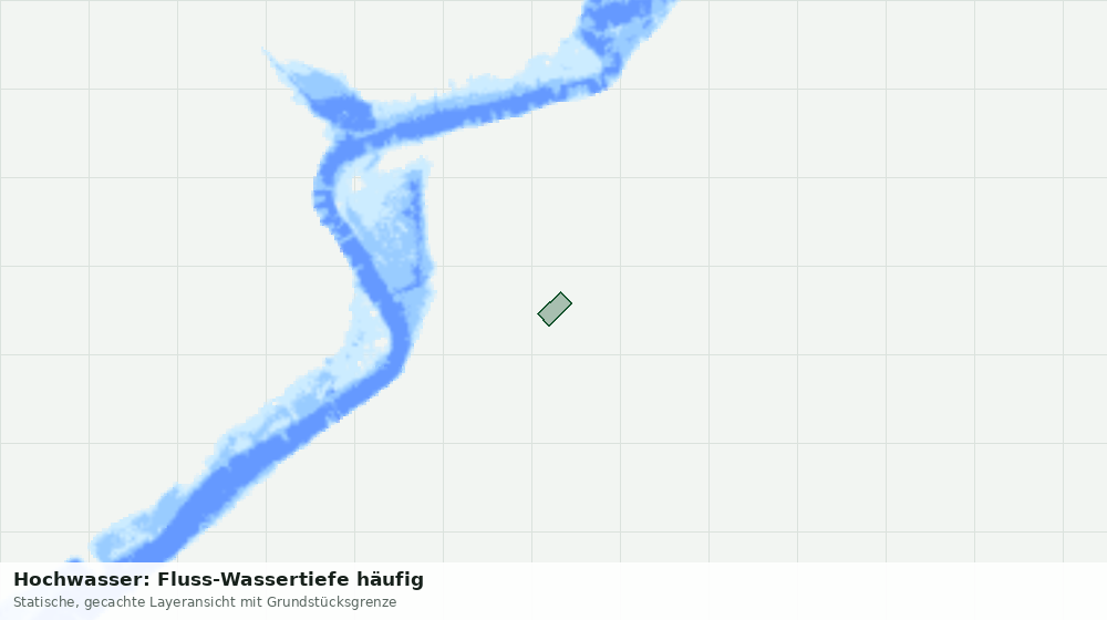 Statische Kartenansicht: Hochwasser: Fluss-Wassertiefe häufig