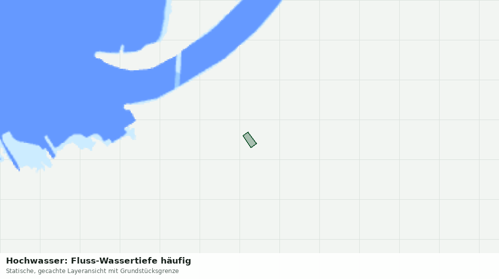 Statische Kartenansicht: Hochwasser: Fluss-Wassertiefe häufig