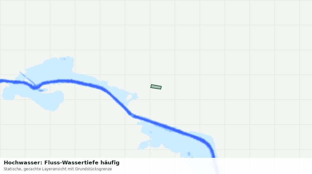 Statische Kartenansicht: Hochwasser: Fluss-Wassertiefe häufig