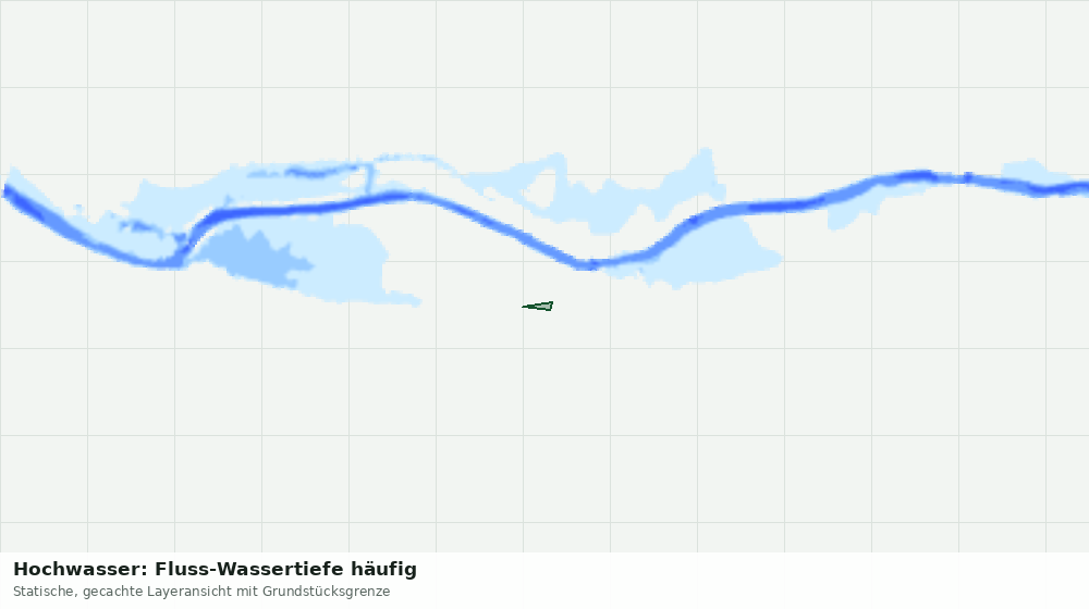 Statische Kartenansicht: Hochwasser: Fluss-Wassertiefe häufig