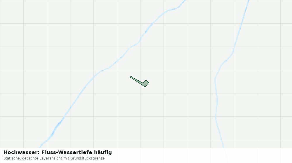 Statische Kartenansicht: Hochwasser: Fluss-Wassertiefe häufig