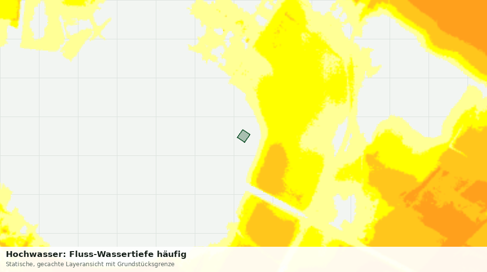 Statische Kartenansicht: Hochwasser: Fluss-Wassertiefe häufig