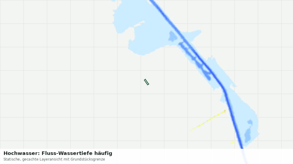 Statische Kartenansicht: Hochwasser: Fluss-Wassertiefe häufig