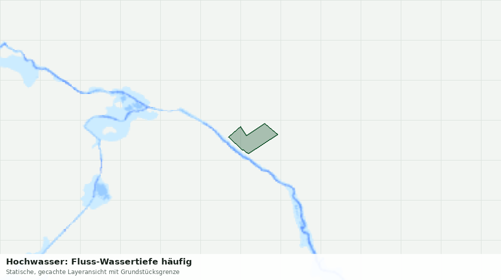 Statische Kartenansicht: Hochwasser: Fluss-Wassertiefe häufig
