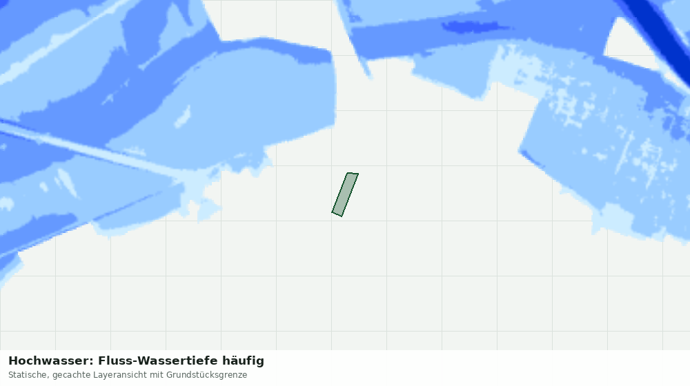 Statische Kartenansicht: Hochwasser: Fluss-Wassertiefe häufig