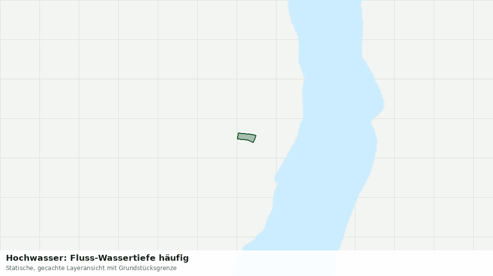 Statische Kartenansicht: Hochwasser: Fluss-Wassertiefe häufig