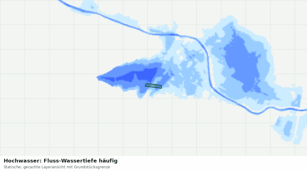 Statische Kartenansicht: Hochwasser: Fluss-Wassertiefe häufig