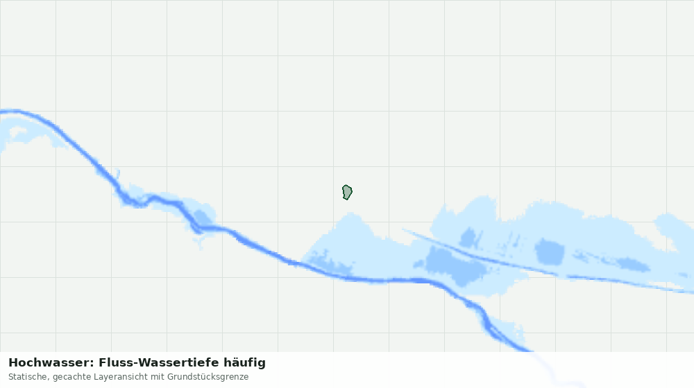 Statische Kartenansicht: Hochwasser: Fluss-Wassertiefe häufig