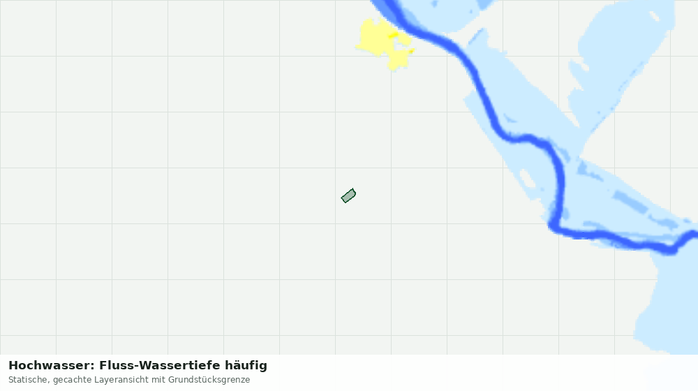 Statische Kartenansicht: Hochwasser: Fluss-Wassertiefe häufig