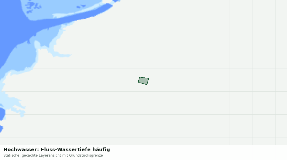 Statische Kartenansicht: Hochwasser: Fluss-Wassertiefe häufig