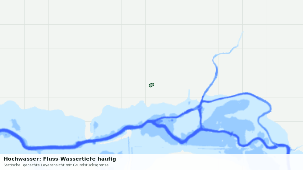 Statische Kartenansicht: Hochwasser: Fluss-Wassertiefe häufig
