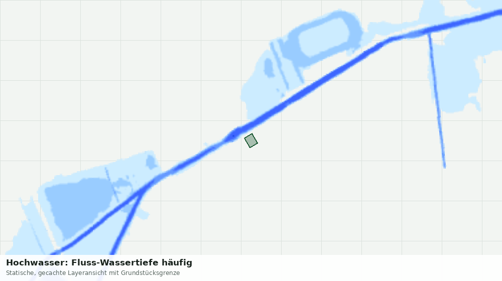 Statische Kartenansicht: Hochwasser: Fluss-Wassertiefe häufig