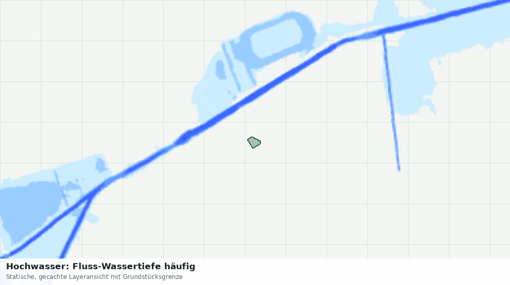 Statische Kartenansicht: Hochwasser: Fluss-Wassertiefe häufig