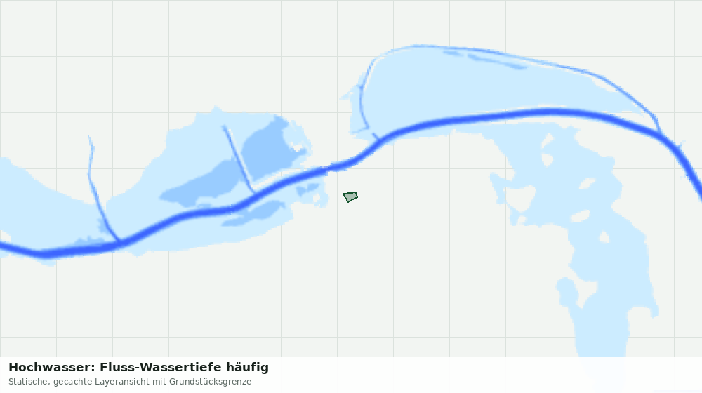 Statische Kartenansicht: Hochwasser: Fluss-Wassertiefe häufig