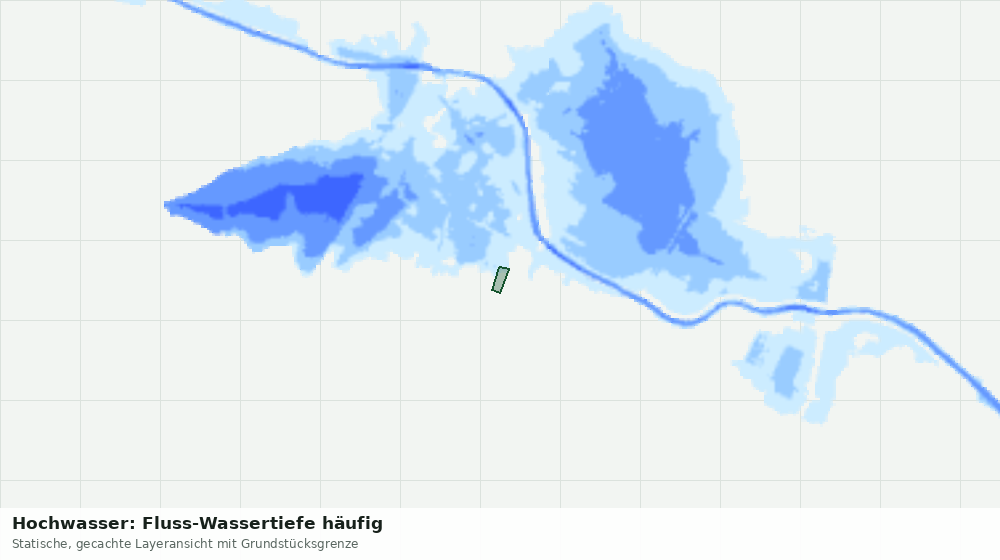 Statische Kartenansicht: Hochwasser: Fluss-Wassertiefe häufig