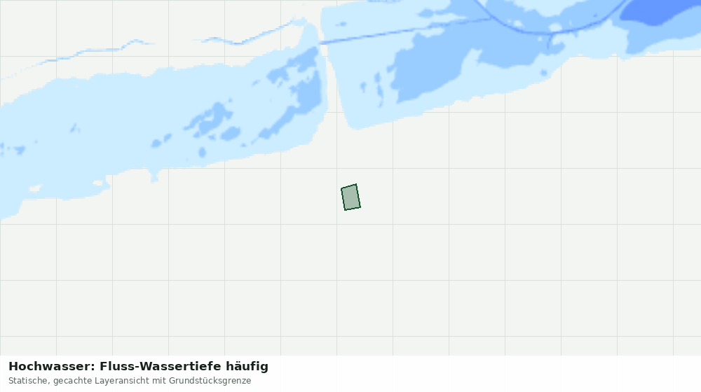 Statische Kartenansicht: Hochwasser: Fluss-Wassertiefe häufig