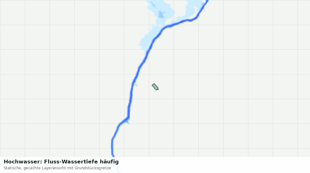 Statische Kartenansicht: Hochwasser: Fluss-Wassertiefe häufig