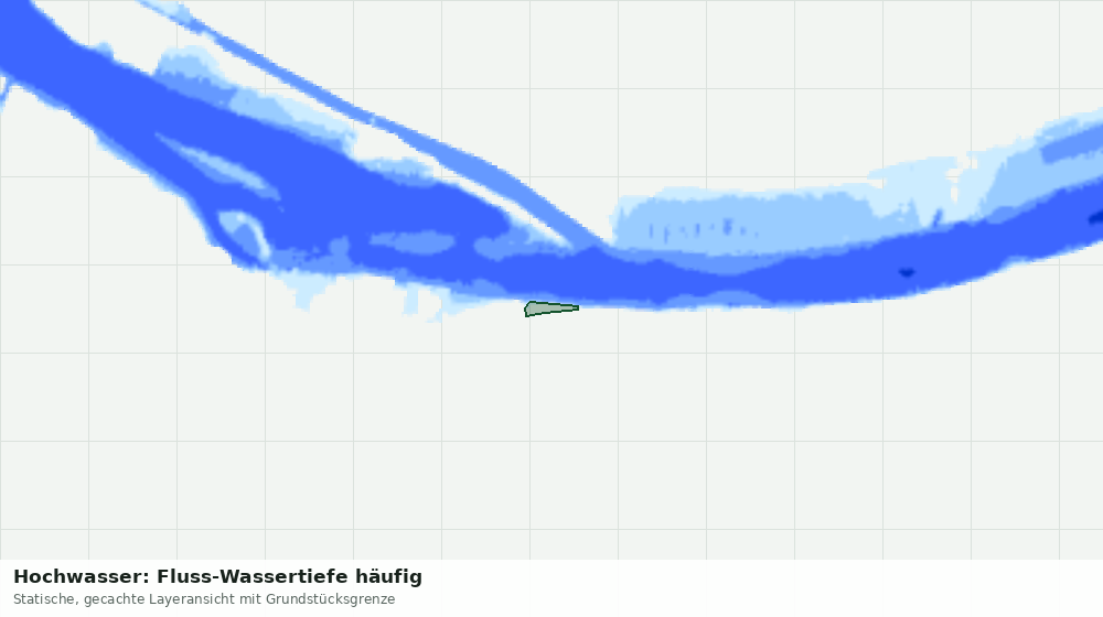 Statische Kartenansicht: Hochwasser: Fluss-Wassertiefe häufig
