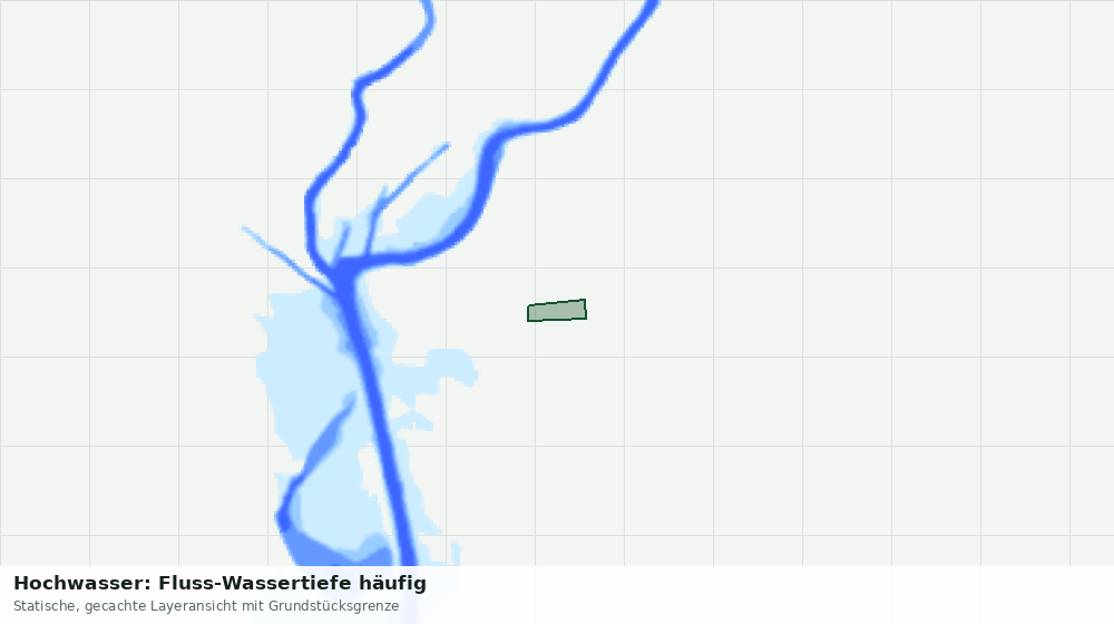Statische Kartenansicht: Hochwasser: Fluss-Wassertiefe häufig