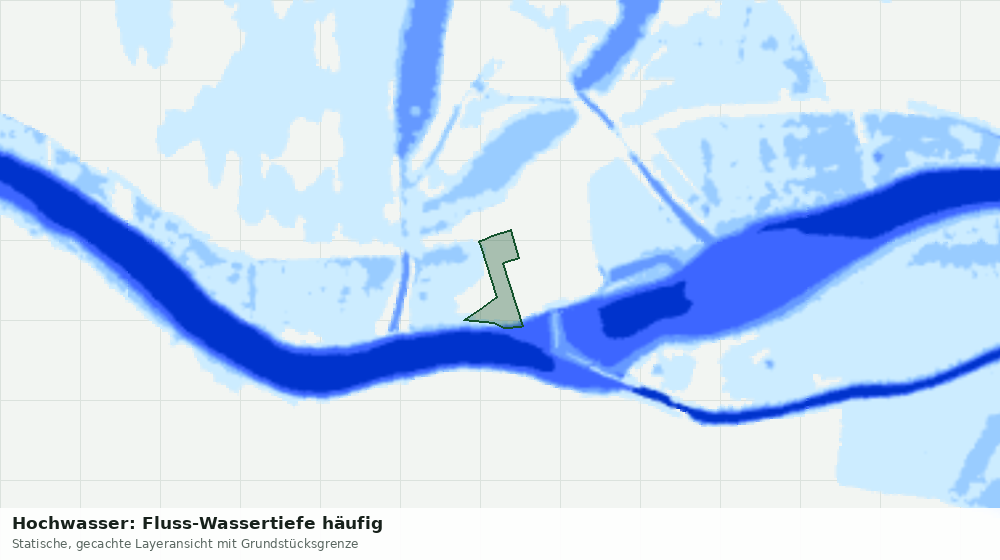 Statische Kartenansicht: Hochwasser: Fluss-Wassertiefe häufig
