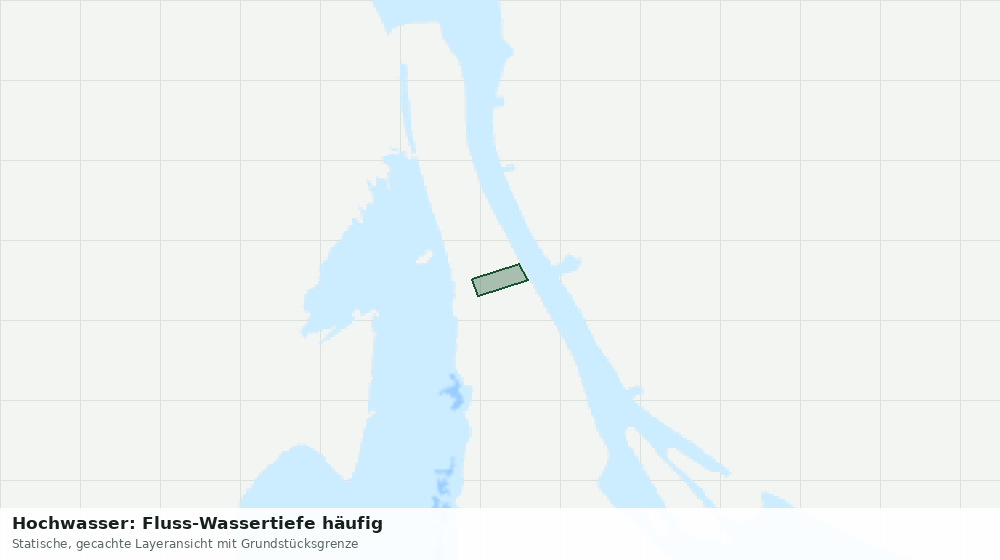 Statische Kartenansicht: Hochwasser: Fluss-Wassertiefe häufig