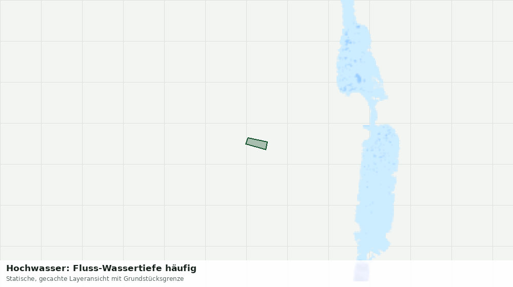 Statische Kartenansicht: Hochwasser: Fluss-Wassertiefe häufig