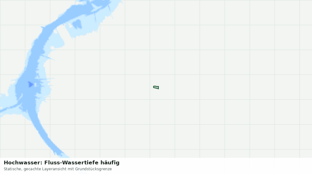 Statische Kartenansicht: Hochwasser: Fluss-Wassertiefe häufig
