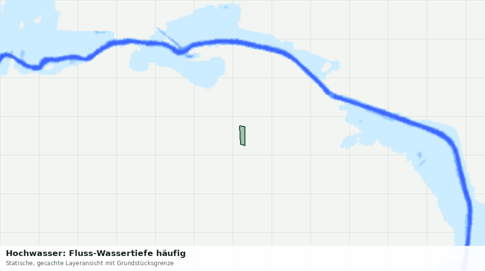 Statische Kartenansicht: Hochwasser: Fluss-Wassertiefe häufig