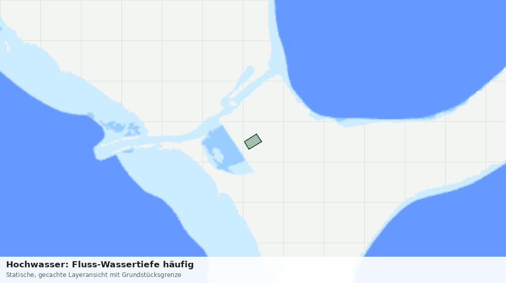 Statische Kartenansicht: Hochwasser: Fluss-Wassertiefe häufig