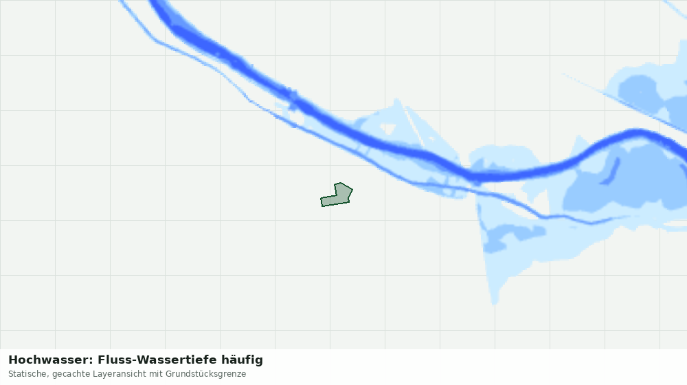 Statische Kartenansicht: Hochwasser: Fluss-Wassertiefe häufig