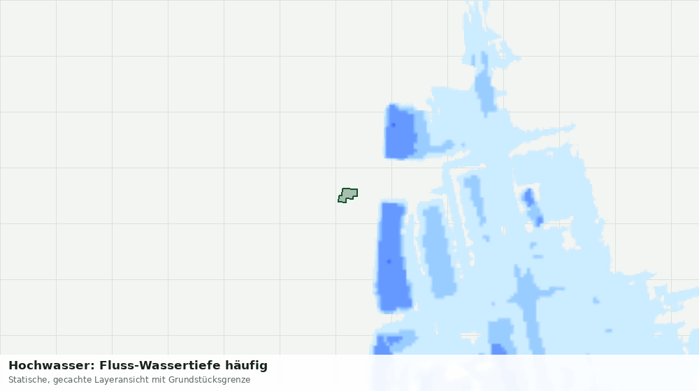 Statische Kartenansicht: Hochwasser: Fluss-Wassertiefe häufig