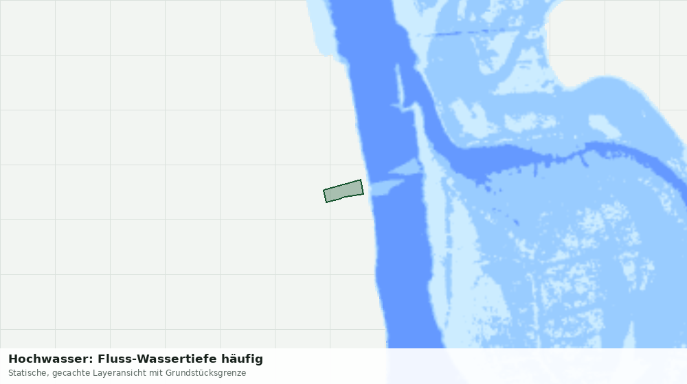 Statische Kartenansicht: Hochwasser: Fluss-Wassertiefe häufig