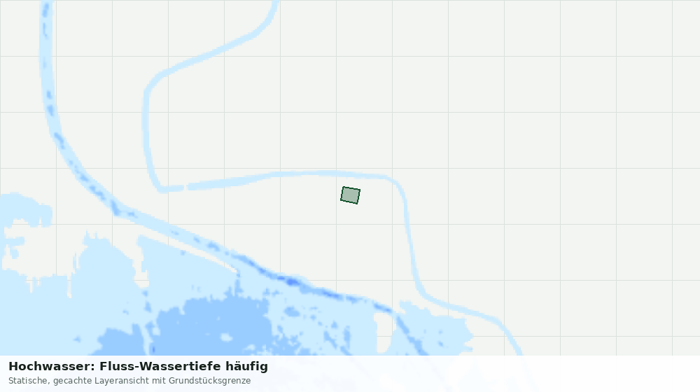 Statische Kartenansicht: Hochwasser: Fluss-Wassertiefe häufig