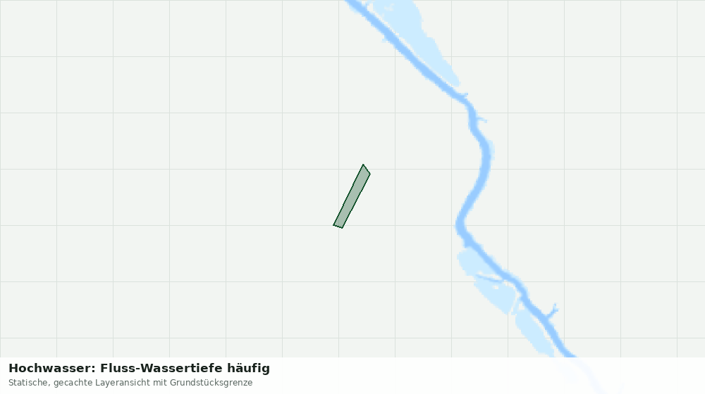 Statische Kartenansicht: Hochwasser: Fluss-Wassertiefe häufig