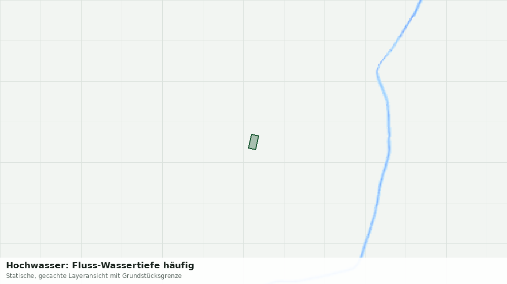 Statische Kartenansicht: Hochwasser: Fluss-Wassertiefe häufig