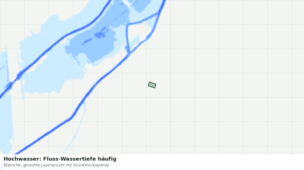 Statische Kartenansicht: Hochwasser: Fluss-Wassertiefe häufig