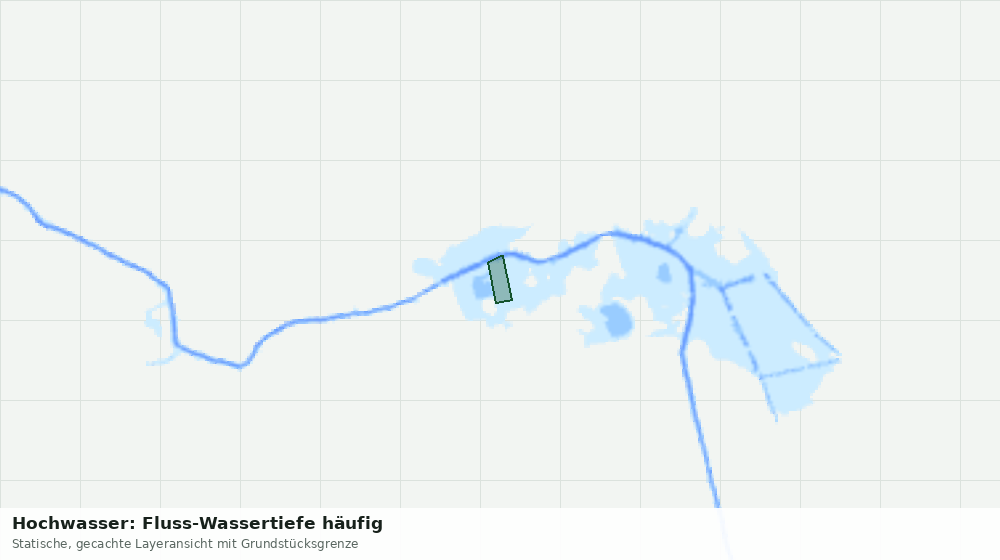 Statische Kartenansicht: Hochwasser: Fluss-Wassertiefe häufig