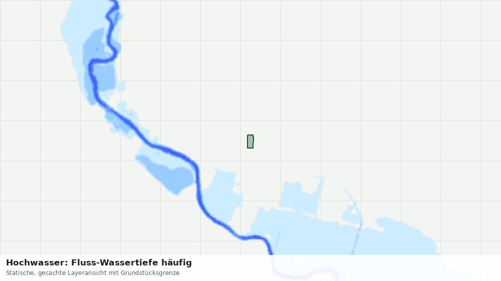 Statische Kartenansicht: Hochwasser: Fluss-Wassertiefe häufig