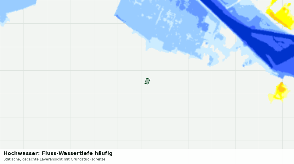 Statische Kartenansicht: Hochwasser: Fluss-Wassertiefe häufig