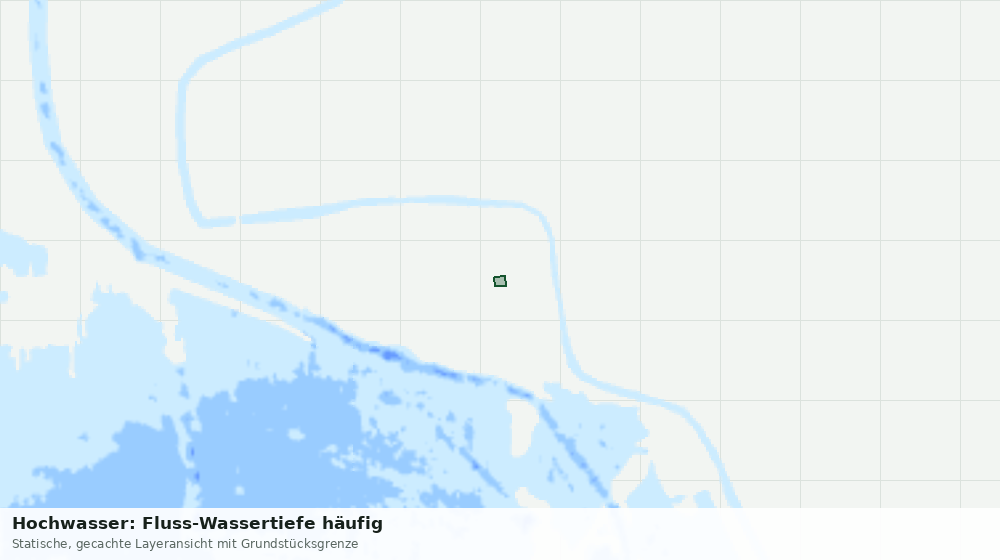 Statische Kartenansicht: Hochwasser: Fluss-Wassertiefe häufig