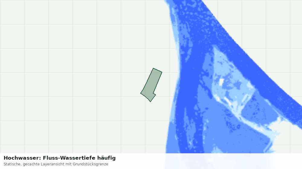 Statische Kartenansicht: Hochwasser: Fluss-Wassertiefe häufig