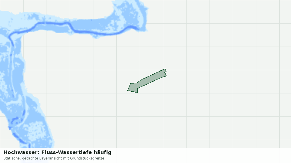 Statische Kartenansicht: Hochwasser: Fluss-Wassertiefe häufig