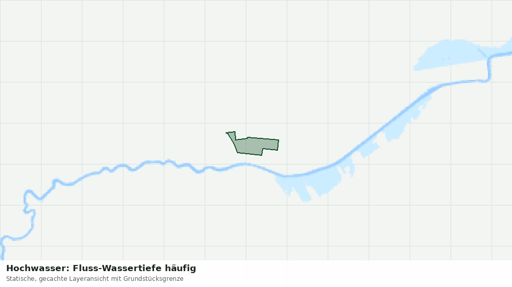 Statische Kartenansicht: Hochwasser: Fluss-Wassertiefe häufig