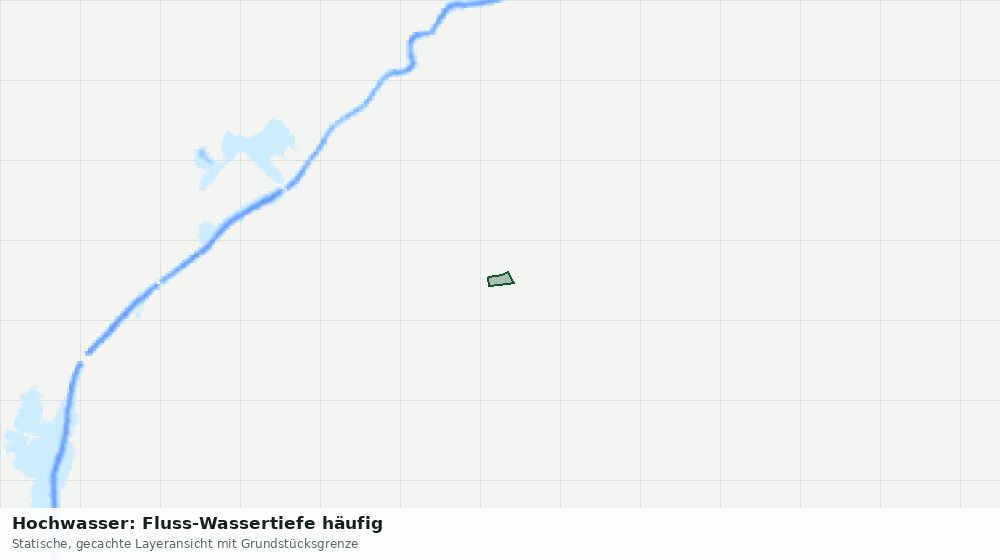 Statische Kartenansicht: Hochwasser: Fluss-Wassertiefe häufig
