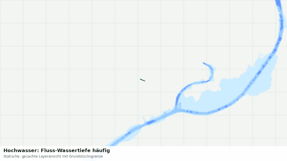 Statische Kartenansicht: Hochwasser: Fluss-Wassertiefe häufig