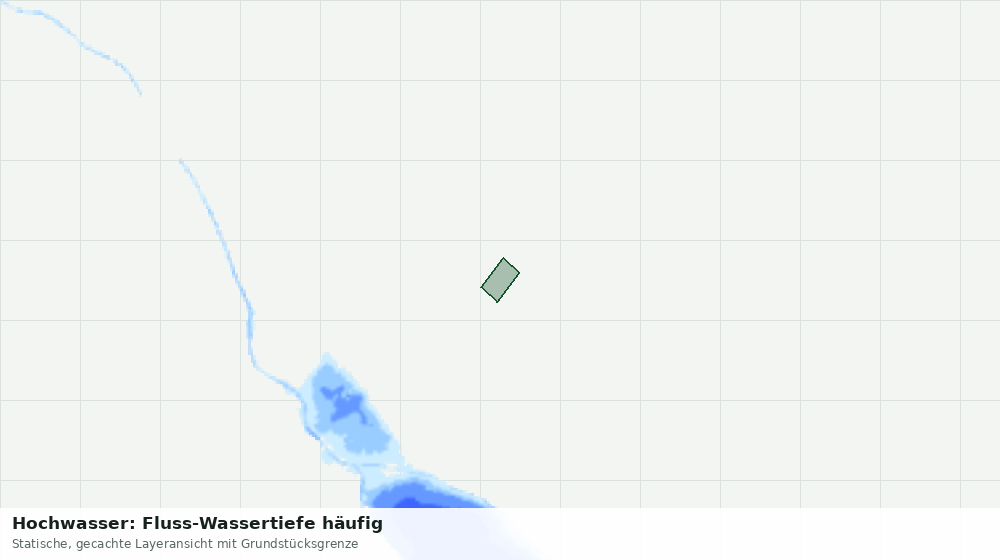 Statische Kartenansicht: Hochwasser: Fluss-Wassertiefe häufig